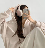 Winter Fleece Ugg Earmuffs Foldable Cute Earmuffs