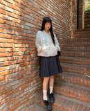 [MADE] Deki Flower Punching Long Sleeve Hooded Zip-up