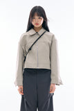Boyle minimal leather jacket