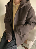 [unisex] Myumin Wool Quilted Pocket Hood Coat - Wool 60