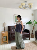Akem Nylon Banding Cargo Wide Pants