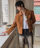 Croi Shoulder Pad Suede Jacket