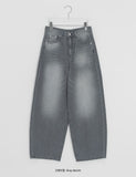 Hipas Washing Balloon Wide Denim Pants