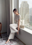 Mier Banding Wide Pants