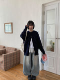 [unisex] Nabobo Washing Balloon Wide Denim Pants