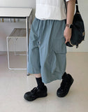 [unisex] Bonki Nylon Banding String Bermuda Cargo Pants