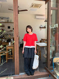 [BAONHAUS] Mecca Summer Denim Layered Skirt Pants