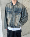 Worked denim jacket