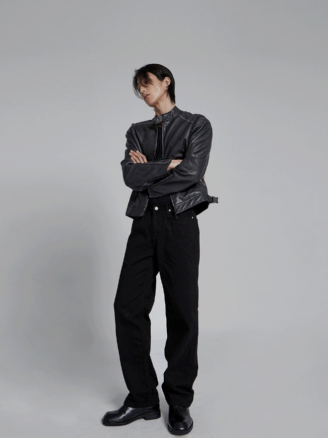 【COSYHARU】Vintage washing biker jacket COSYHARU (コシハル) - ビンテージウォッシングバイカー