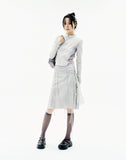 Layered Strap Flare Skirt