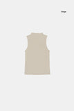Bambi high-neck sleeveless top