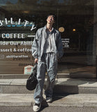 Kai Nylon Glossy Piping Zip-up