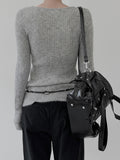 Modern Damage Ribbed Knit