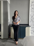 Faying Semi-Bootcut Linen Slacks