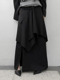 Sherbell Pocket Wrap Layered Skirt