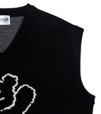 Big Line Bear Smile Knit Vest