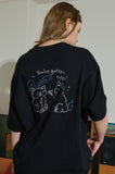 BUNNY CAT Embroidery Short Sleeve Tee