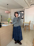 Recomi Cable Round Wool Knit Cardigan