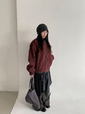 Likat Check Ribbon Wrap Midi Skirt