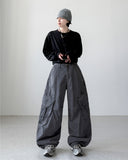 Heart Pocket Wide Pants