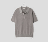 Late Linen Open Collar Knit