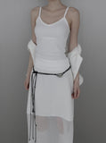 Ash Chiffon Long Skirt