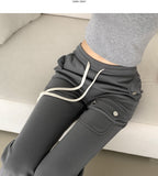 Side Pocket Semi Bootcut Banding Pants