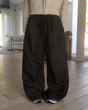 Sunb Rivet Stripe Balloon Fit Two-Way Denim Pants