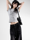 Frill Ribbon Slim Tee