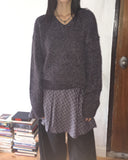 Enbel checkered pleated layered mini skirt