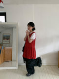Maoli Layered Flower Balloon Sleeveless One Piece