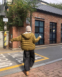 Ben's Herringbone Curved Balloon Denim Pants