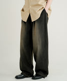 Cozy Slub Denim Banding Pants