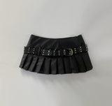 neffen belt leather skirt