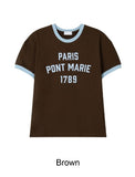 Heize Paris Ringer Short Sleeve Tee