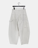 Lesion Pocket Strap Balloon Fit Cotton Long Pants