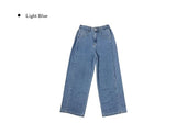 Fotton Pintuck Snap Washing Wide Denim Pants