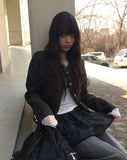Noke Button Tweed Crop Jacket
