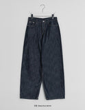 Kyukaton Summer Raw Denim Wide Pants