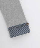 Usun Color Matching Stripe Layered Long Sleeve Tee