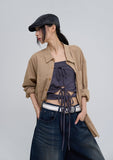 Claw cotton oversized fit checkered shirt