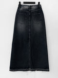 Seoet Denim Long Skirt