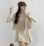 Ribbed Inner Winter Fall Neck Polar Long Sleeve T-shirt
