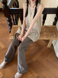 Elo Summer Fabric Banding Long Wide Pants