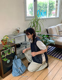 Natsuda Layered Strap V-Neck Knit Vest
