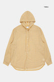 Cool over hooded check shirt
