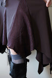 Lace unbalanced cutting skirt
