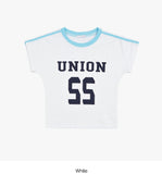 Union track line crop t-shirt