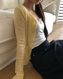 Andor Slim See-through Knit Cardigan