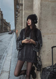 Eike printed balloon hoodie